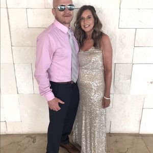 Gorgeous sequin dress.